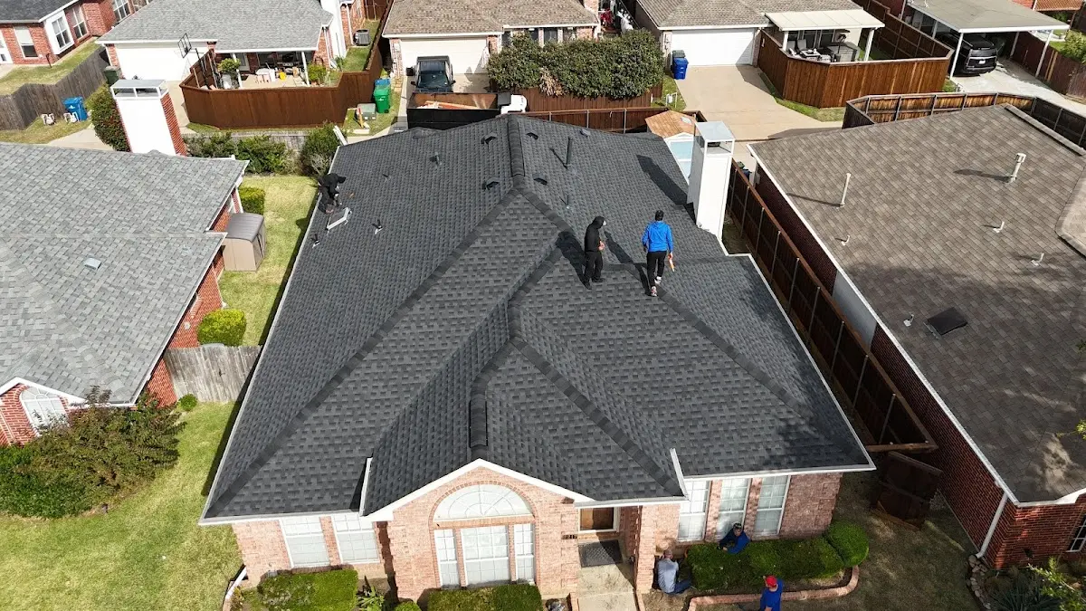 Slate & Tile Roof Repair work in progress on a King City property